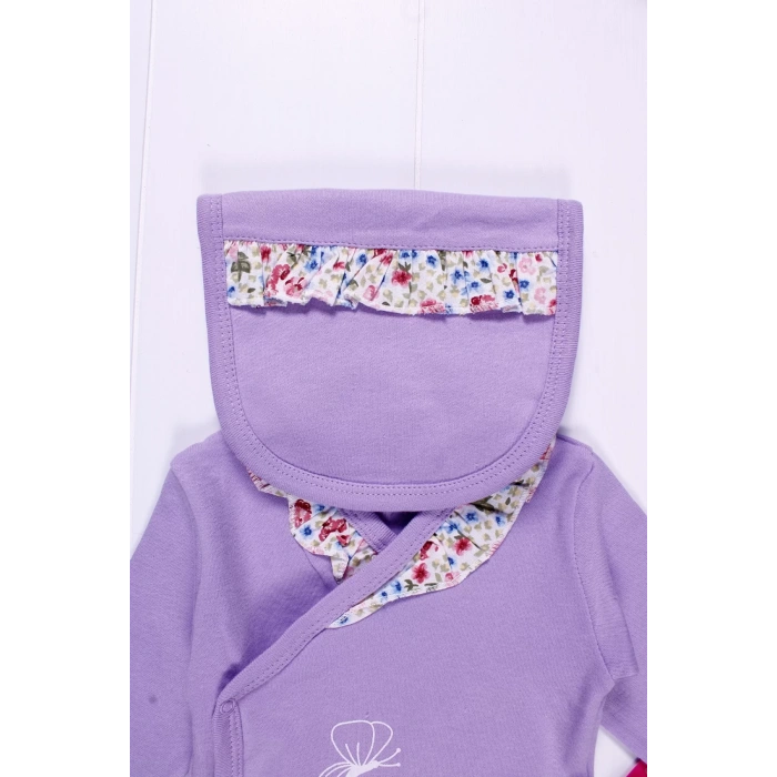 Eterelle Fırfır Detaylı 5li Kız Bebek Hastane Çıkış Seti