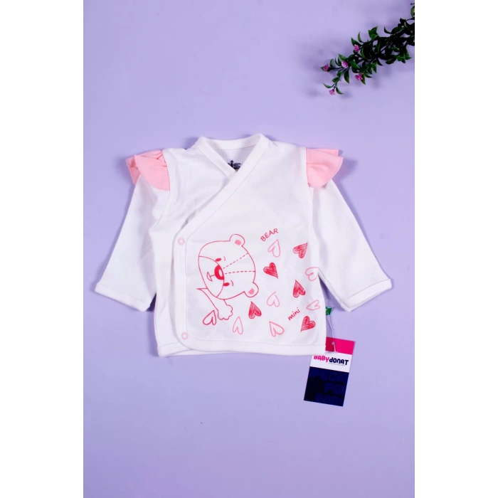 Eterelle Kalp Desenli 5li Kız Bebek Hastane Çıkış Seti