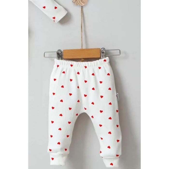 Eterelle Kalp Desenli Şapkalı 3lü Hastane Çıkışı