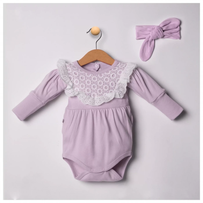 Eterelle Karpuz Kollu Kız Bebek Tulum