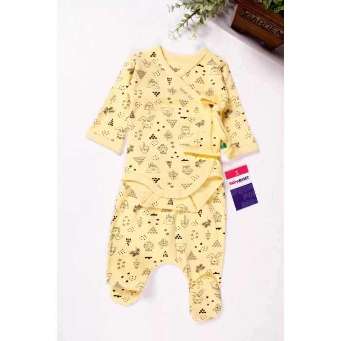 Eterelle Kruvaze Bağlamalı Orman Desenli 2li Erkek Takım