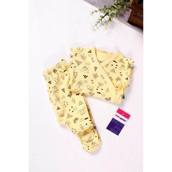 Eterelle Kruvaze Bağlamalı Orman Desenli 2li Erkek Takım