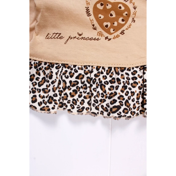 Eterelle Leopar Detaylı 5li Kız Bebek Hastane Çıkış Seti