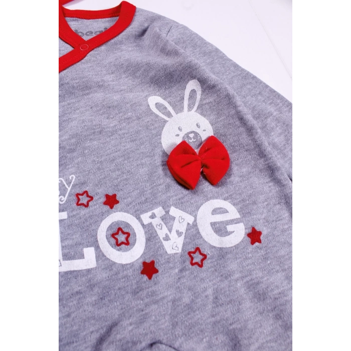 Eterelle Love Desenli Erkek Bebek 4lü Tulum Seti