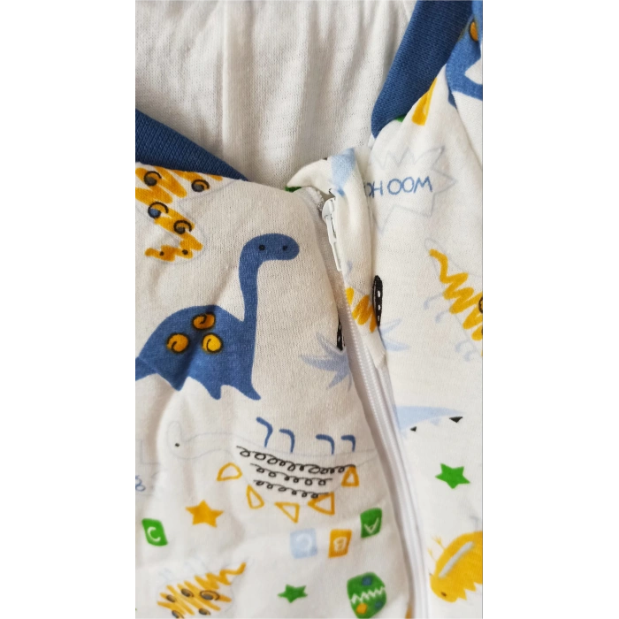 Eterelle Mavi Dinozor Desenli Çocuk Uyku Tulumu