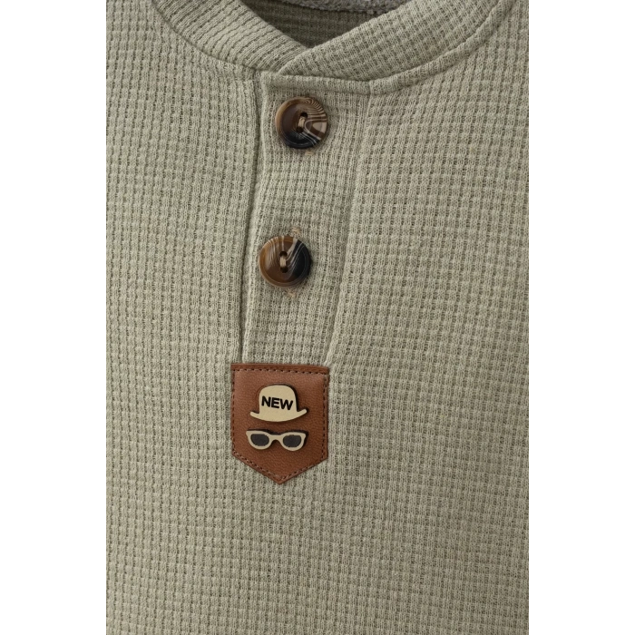 Eterelle New Waffle Çıtlı Düğmeli 2li Mevsimlik Takım