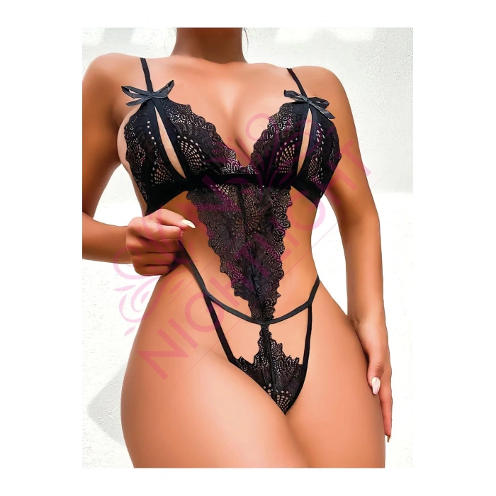 Nightlight Dantel Desenli Fantazi Body