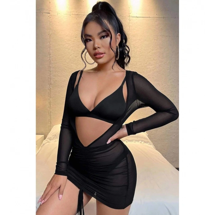 Nightlight Fantazi Sütyenli Mini Çekici Gecelik