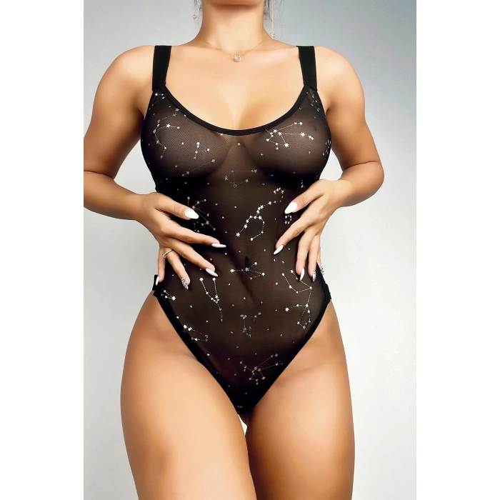 Nightlight Yıldız Detaylı Fantazi Body