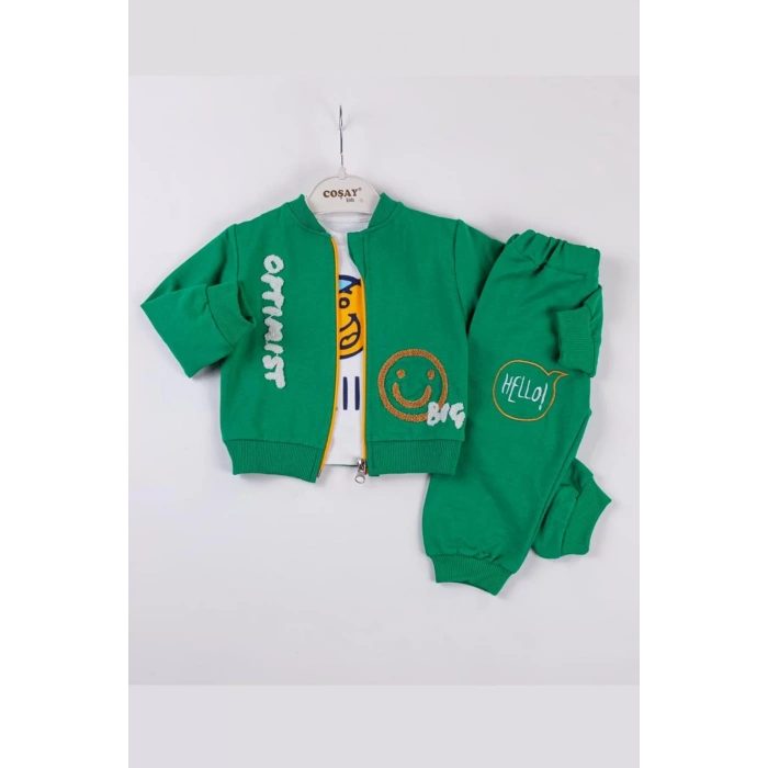 Eterelle Optimist Nakışlı Erkek Bebek Takım