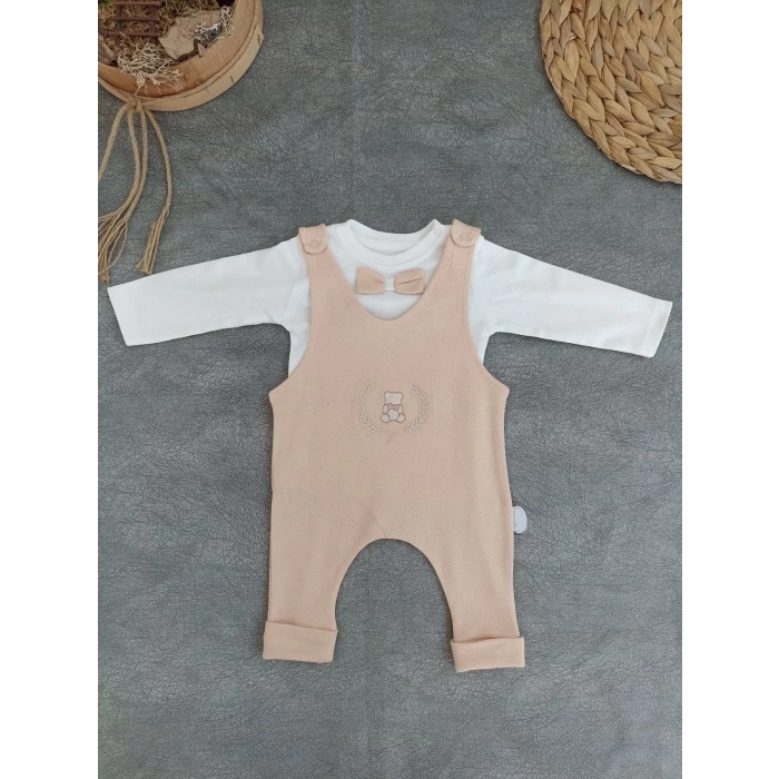 Eterelle 3-6 6-9 9-12 Ay Oyuncaklı Altınbaşak 5li Kız Erkek Bebek Takımı Buğday