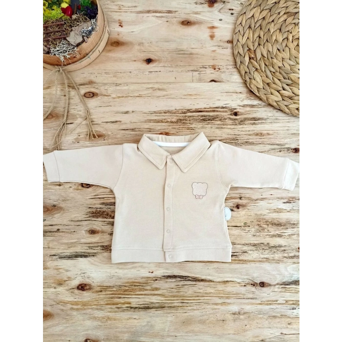 Eterelle 3-6 6-9 9-12 Ay Oyuncaklı Altınbaşak 5li Kız Erkek Bebek Takımı Vizon