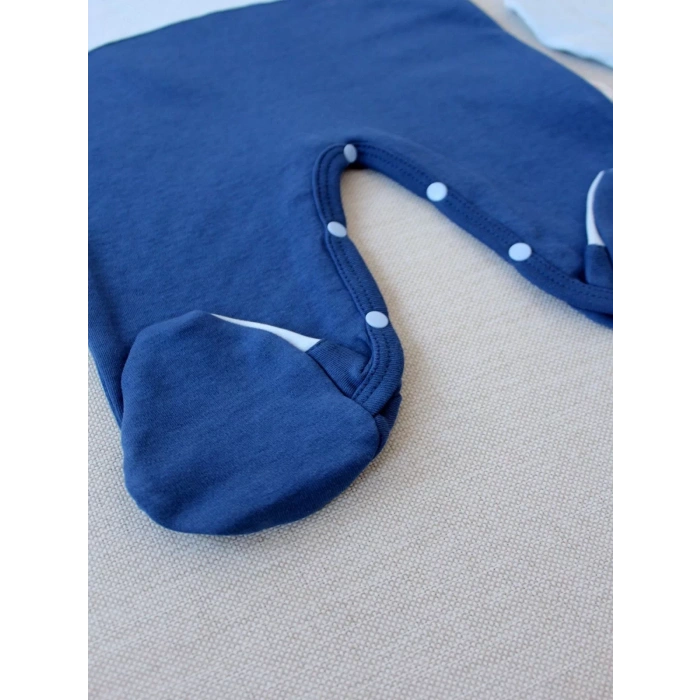 Eterelle 3-6 9-12 12-18 Ay Özel Kuvvetler Nakışlı Bere Şapkalı Kız Erkek Bebek Tulumu Lacivert