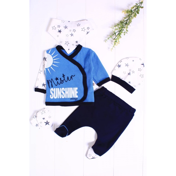 Eterelle Sun Shine Desenli 5li Erkek Hastane Çıkışı