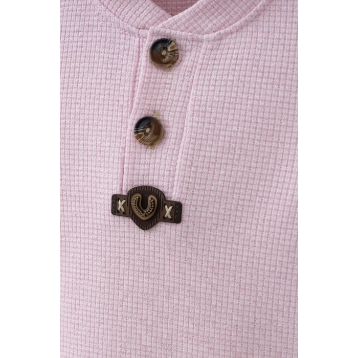 Eterelle Waffle Çıtlı Düğmeli 2li Mevsimlik Takım