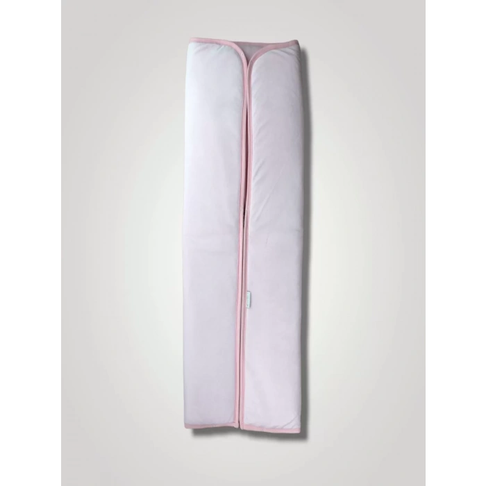 Eterelle Yenidoğan Düz Renk Fermuarlı Kadife Kumaş Kız Bebek Battaniyesi Pembe