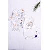 Eterelle Aslan Desenli Uzun Kol 2li Erkek Bebek Body