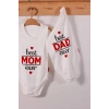 Eterelle Best Mom Ve Dad Desenli Askılı Unisex Body
