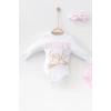 Eterelle Daddys Girl Bandanalı Kız Bebek Takımı