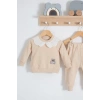 Eterelle Dantel Yakalı Pamuklu 2li Kız Bebek Takımı