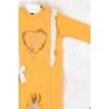 Eterelle Love Kalp Nakışlı % 100 Pamuk Kız Bebek Tulumu