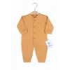 Eterelle Zürafa Nakışlı Cepli % 100 Pamuk Erkek Bebek Tulumu