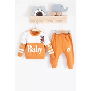 Eterelle Baby Desenli 2li % 100 Pamuk Erkek Bebek Takımı