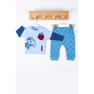 Eterelle Cep Bear Nakışlı % 100 Pamuklu 2li Erkek Takım