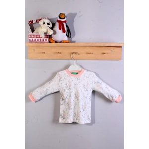 Eterelle Çiçek Desenli Kız Bebek Eşofman Takımı %100 Pamuk