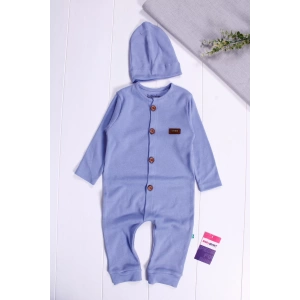 Eterelle Düğmeli Önden Açık İnterlok Tulum