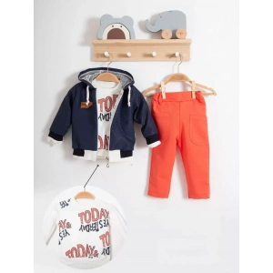 Eterelle Erkek Bebek Today Baskılı Yağmurluk 3lü Takım