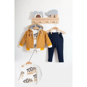 Eterelle Erkek Bebek Today Baskılı Yağmurluk 3lü Takım
