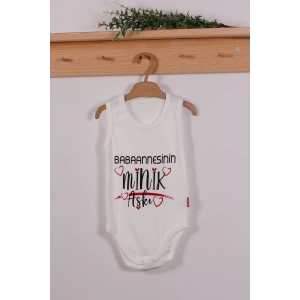 Eterelle Babannesinin Minik Aşkı Desenli Askılı Unisex Body