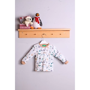 Eterelle Dinazor Desenli Erkek Bebek Eşofman Takımı %100 Pamuk