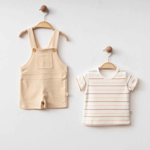 Eterelle Eslenza Baby Şortlu Salopet 0127 Bej