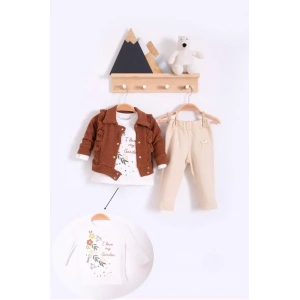 Eterelle Fırfır Detaylı 3 Lü Kız Bebek Takım