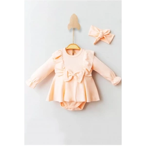 Eterelle Fiyonklu % 100 Pamuk Kız Bebek Romper