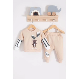 Eterelle Gift For You Desenli 2li % 100 Pamuk Erkek Bebek Takımı