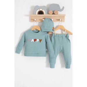 Eterelle Happy Nakışlı 2li Pamuklu Erkek Bebek Takım