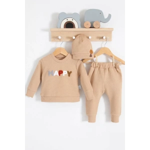 Eterelle Happy Nakışlı 2li Pamuklu Erkek Bebek Takım