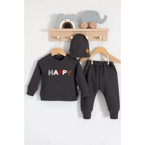 Eterelle Happy Nakışlı 2li Pamuklu Erkek Bebek Takım