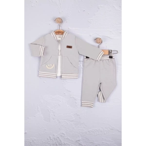 Eterelle Hello Nakışlı % 100 Pamuk 3lü Erkek Bebek Takımı