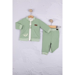 Eterelle Hello Nakışlı % 100 Pamuk 3lü Erkek Bebek Takımı