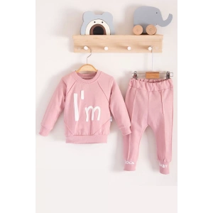 Eterelle Im Cool Desenli Pamuklu 2li Kız Bebek Takımı