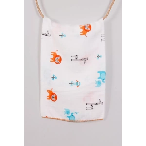 Eterelle Kaplan Desenli 80*80 Müslin Bebek Battaniyesi