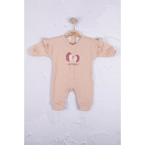 Eterelle Kirpi Nakışlı % 100 Pamuk Kız Bebek Tulum