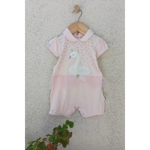 Eterelle Kuğu Desenli Kız Tulum