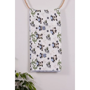 Eterelle Mavi Bambu Desenli 95*120 Müslin Bebek Battaniyesi