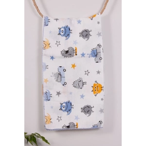 Eterelle Monster Desenli 95*120 Müslin Bebek Battaniyesi
