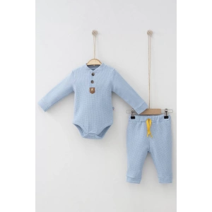 Eterelle New Waffle Çıtlı Düğmeli 2li Mevsimlik Takım